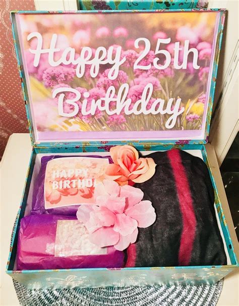 25th birthday gift ideas for her. 25th Birthday gift box from youarebeautifulbox.com | 25th ...