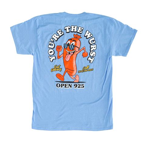 Youre The Wurst Unisex Graphic Tee Blue Open925 Open 925
