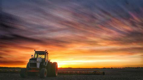 Tractor Sunset 2 Photograph By Michael Van Der Hoek