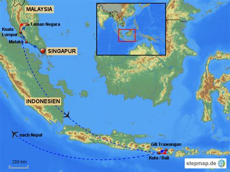 The ai eps and layered pdf which. Singapur-Malaysia-Bali von siebenx - Landkarte für Südostasien