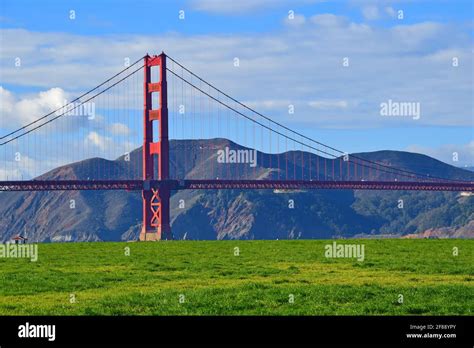 Golden Gate Bridge And Marina Green Stock Photo Alamy