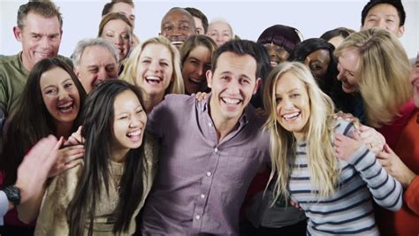Portrait Of A Large And Diverse Multi Ethnic Group Of People Who Are