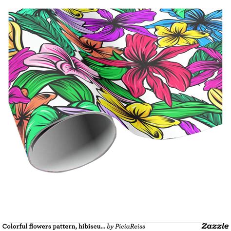 I hope all of you enjoy with this video. Colorful flowers pattern, hibiscus floral theme wrapping paper in 2020 | Floral wrapping paper ...