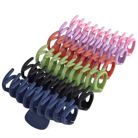 Amazon.com : 6Pcs Large Hair Claw Clips for Women, Big Hair Claw Clips