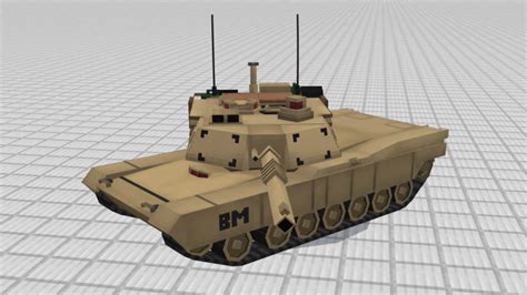 M1a2 Abrams Tank Minecraft Pe Addon