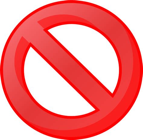 667 X 653 8 Transparent Not Allowed Symbol Clipart Full Size