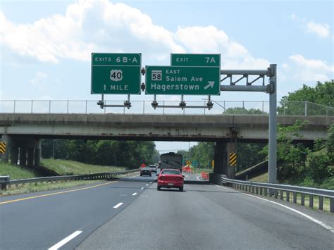 Maryland Interstate 81 Southbound Cross Country Roads