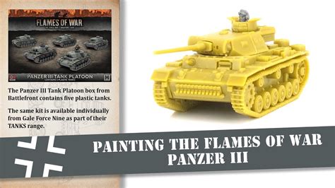 Painting A 15mm Flames Of War Tanks Panzer Iii Youtube