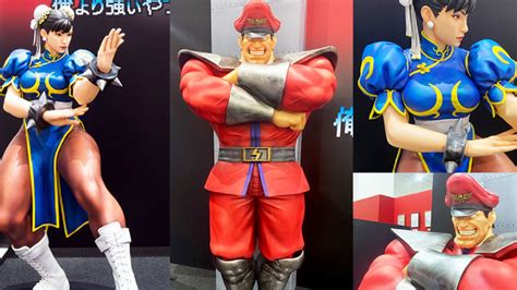 Life Sized Street Fighter Chun Li And Bison Statues On Auction