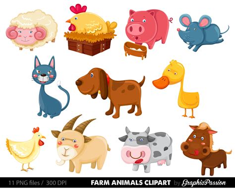 Cute Farm Animals Clipart 101 Clip Art