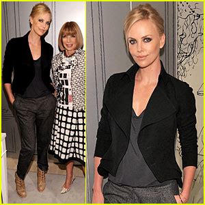 Charlize Theron Fashions Night Out With Dior Charlize Theron