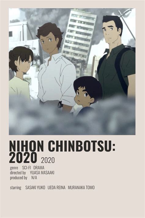 Nihon Chinbotsu 2020 Minimalist Poster Anime Reccomendations Anime