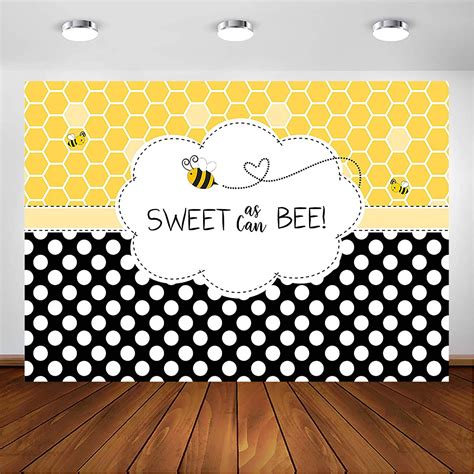 Buy Avezano Sweet As Can Bee Backdrop Honeycomb Bee Theme Baby Shower