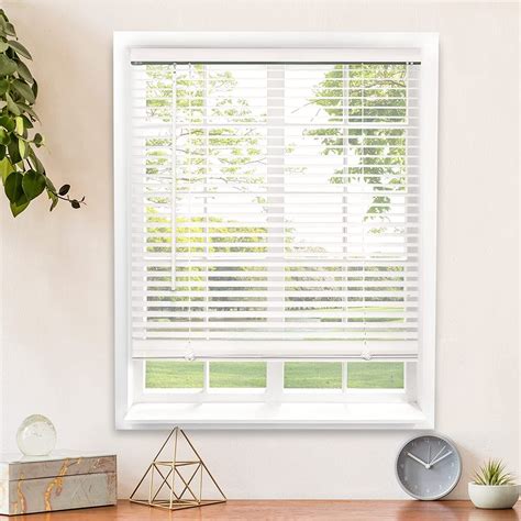 CHICOLOGY Cordless 1-inch Vinyl Mini Blinds, Gloss White 52W x 48H | eBay