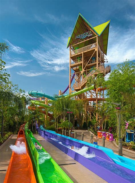 Thrilling New Slide Tower Now Open At Aquatica Orlando Theme Park News And Construction