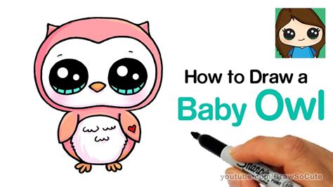 How To Draw A Baby Owl Easy