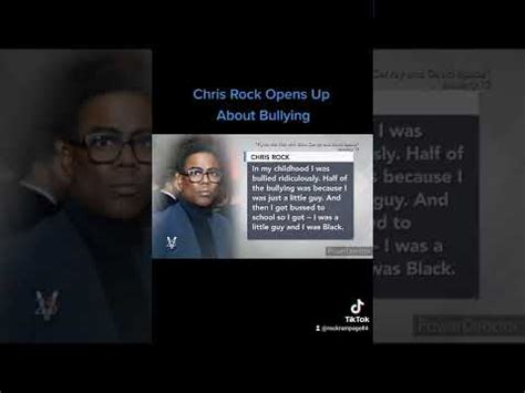Chris Rock Opens Up About Bullying Oscars2022 Chrisrock Bullying