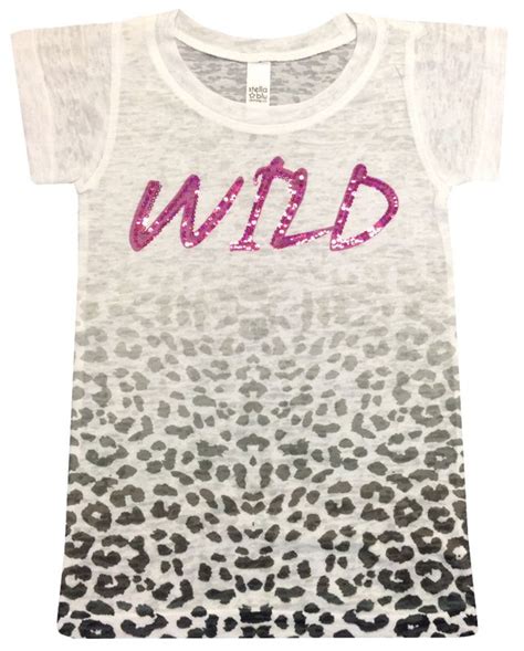 Wild Cheetah With Sequins T Shirt Trendy Tshirts T Shirts For Women
