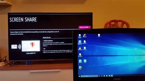 Cómo Duplicar la Pantalla del PC en mi Televisor LG Smart TV Ejemplo