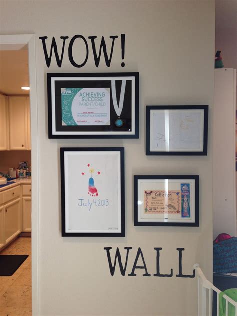 This Inspiring Gallery Wall Blends Kids Achievements With Their