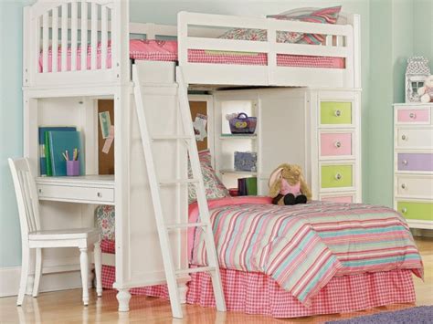 Girls Loft Bed With Desk Design Ideas And Benefits Homesfeed