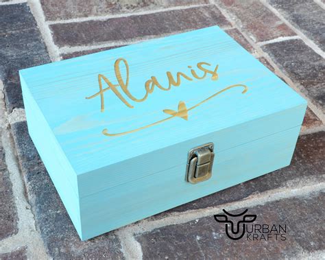 Personalized Wood T Box Wooden Box Keepsake Box Bridesmaid T