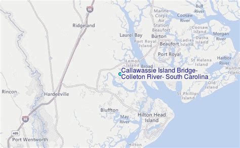 Callawassie Island Bridge Colleton River South Carolina Tide Station