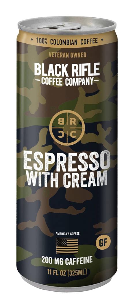Black Rifle Coffee Ready To Drink Iced Espresso With Cream 11oz Can