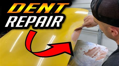 How To Repair A Dent In A Car With Bondo Youtube