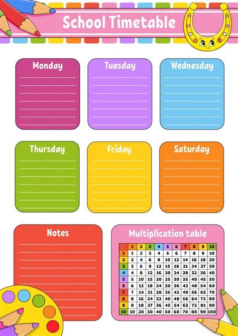 Timetables For Kids