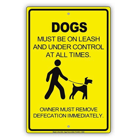 Dogs Must Be On Leash And Under Control Owners Must Remove Defecation