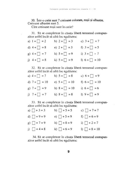 Probleme Matematica Clasa 1
