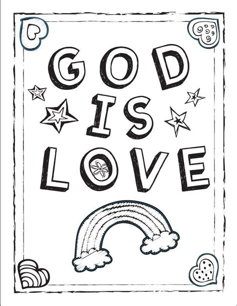 Include the colors you would like (from the color chart) in the note to seller when checking out. God is Love coloring sheet.jpg | Kid's Bible Activities ...