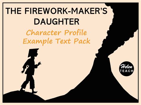 The Firework Makers Daughter Character Profile Example Text Pack