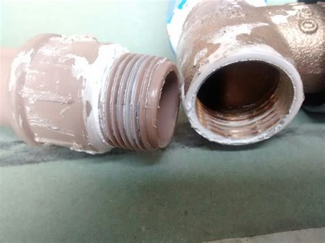 Whether it is a straight coupling plumbing - PVC to metal joint leaking - Home Improvement ...