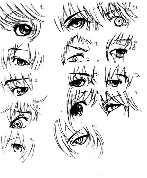 How To Draw Anime Eyes Male Step By Step How To Draw Anime Eyes