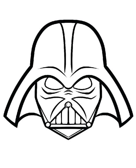 Darth Vader s Mask Boyama Sayfası Boyama Online
