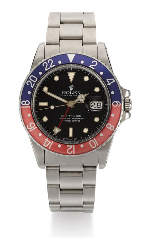 56 Rolex Gmt Master Reference 16750 Stainless Steel Dual Time