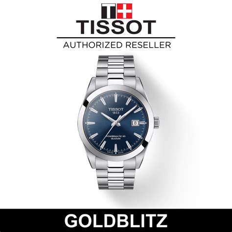 Tissot T1274071104100 Gentleman Powermatic 80 Silicium Watch Shopee