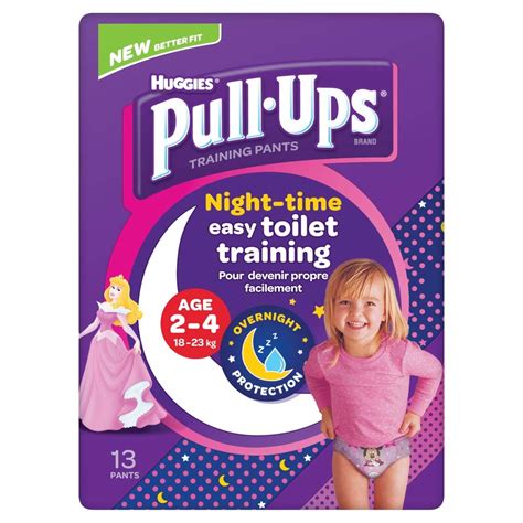 Buy Huggies Pull Ups Night Time Potty Training Pants Girls 2 4 Years