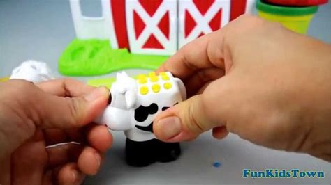 Play Doh Farm Barnyard Pals Farm Animal Toys Review Youtube