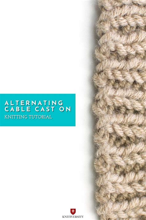 Here is my first attempt at a knitting tutorial! Alternating Cable Cast On Technique by Knitiversity in ...