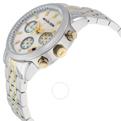 Michael Kors Ladies Two-tone Bracelet Watch MK5057 - Jet Set - Michael