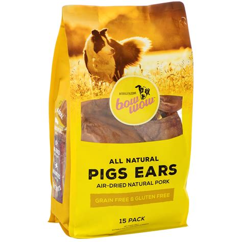 Bow Wow Dried Pig Ears 2 X 15 Pieces Costco Australia