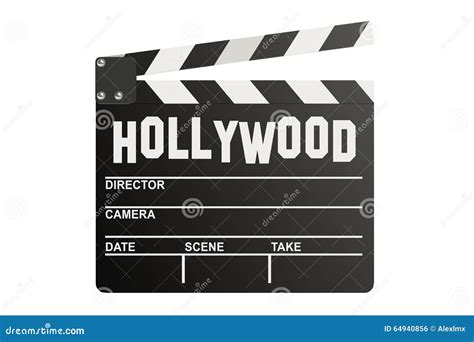 Hollywood Clapper Board Stock Illustration Illustration Of Clap 64940856