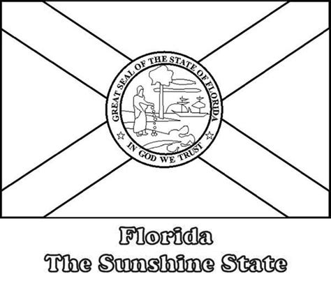 'love the stars and stripes! Florida State Flag Coloring Page : Color Luna