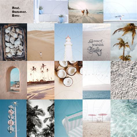 Summer Beach Wall Collage Beach Wall Collage Wall Collage Surfing