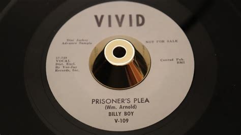 Billy Boy ‎– Prisoner's Plea - Vivid Records ‎– V-109 - YouTube
