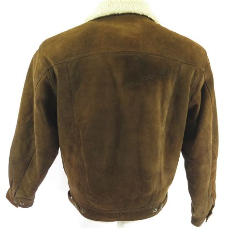 Levis slouch trucker suede leather jacket beige size small rrp £320. Vintage 80s Levis Sherpa Trucker Jacket Mens Medium ...