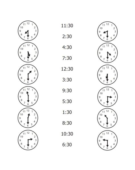 ¿qué Hora Es Une Los Relojes Con Su Hora Worksheet Kindergarten